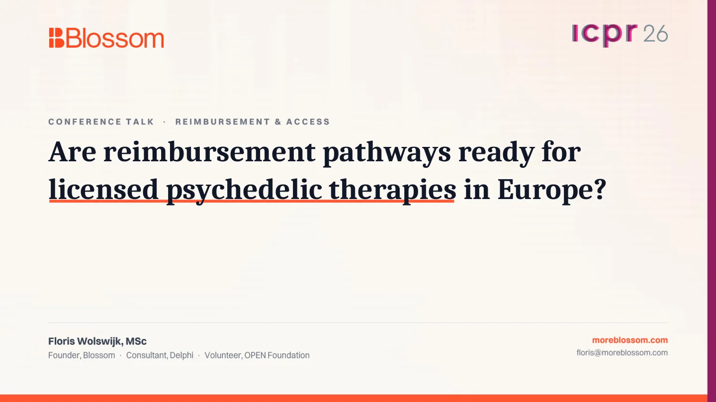 Title slide for the ICPR 2026 reimbursement and access talk.