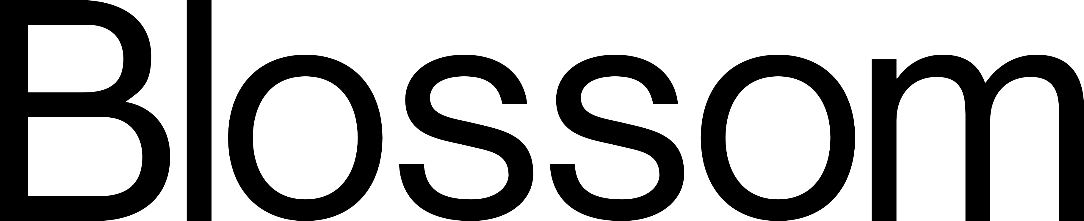 Blossom Wordmark — Black
