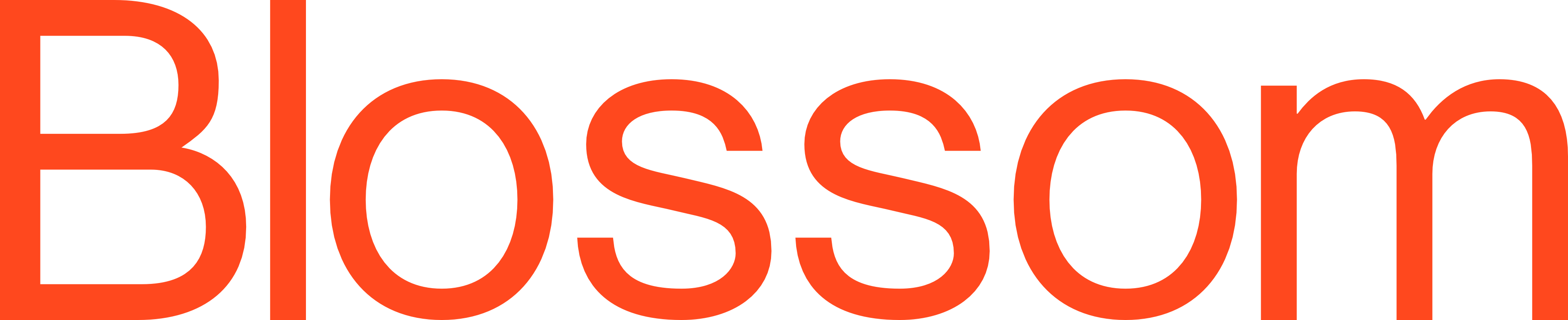 Blossom Wordmark — Orange